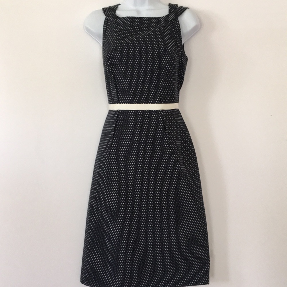 David Meister polka dot dress